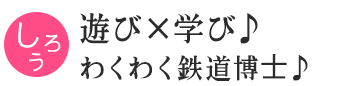 遊び×学び！&nbsp;わくわく鉄道博士！