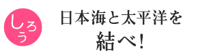 日本海と太平洋を結べ！